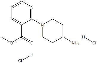 4-Amino-3,4,5,6-tetrahydro-2H-[1,2']bipyridinyl-3'-carboxylic acid methyl ester dihydrochloride 结构式
