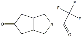 2-(2,2,2-trifluoroacetyl)hexahydrocyclopenta[c]pyrrol-5(1H)-one 结构式