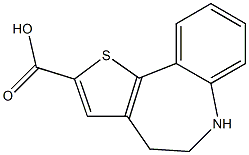 5,6-Dihydro-4H-1-thia-6-aza-benzo[e]azulene-2-carboxylic acid 结构式