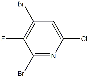 2,4-二溴-6-氯-3-氟吡啶 结构式
