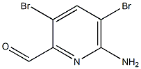 6-amino-3,5-dibromopicolinaldehyde 结构式