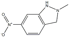 2-Methyl-6-nitro-1H-indazole 结构式