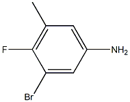 3-bromo-4-fluoro-5-methylaniline 结构式