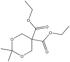 diethyl 2,2-dimethyl-1,3-dioxane-5,5-dicarboxylate 结构式