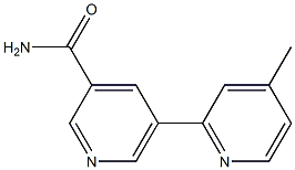 5-(4-methylpyridin-2-yl)pyridine-3-carboxamide 结构式