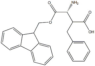 (R)-Fmoc-3-amino-2-benzyl-propionic acid 结构式