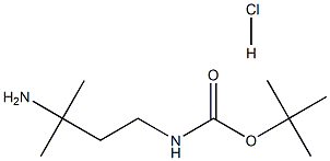 tert-butyl 3-amino-3-methylbutylcarbamate hydrochloride 结构式