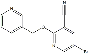 2-((pyridin-3-yl)methoxy)-5-bromopyridine-3-carbonitrile 结构式