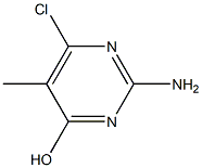2-AMino-6-chloro-5-MethylpyriMidin-4-ol 结构式