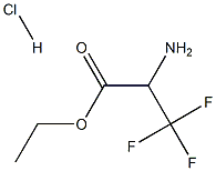 2-Amino-3,3,3-trifluoro-propionic acid ethyl ester hydrochloride 结构式