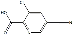 3-Chloro-5-cyano-2-pyridinecarboxylic acid 结构式