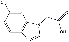 (6-Chloro-1H-indol-1-yl)acetic acid 结构式