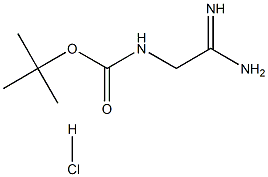 N-叔丁氧羰酰基-2-氨基乙脒盐酸盐 结构式