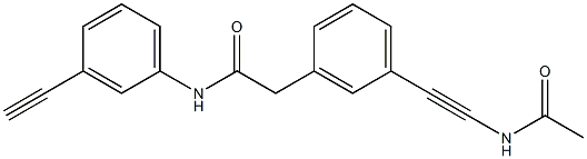 N-(3-Ethynylphenyl)acetamide, 3-(Acetamido)phenylacetylene 结构式