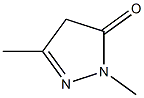 4,5-Dihydro-1,3-dimethyl-1H-pyrazol-5-one 结构式