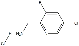 (5-Chloro-3-fluoropyridin-2-yl)methylamine hydrochloride 结构式