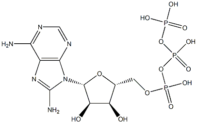 8-Aminoadenosine-5'-O-triphosphate 结构式