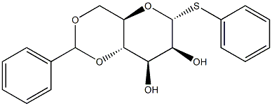 Phenyl 4,6-O-benzylidene-a-D-thiomannopyranoside 结构式