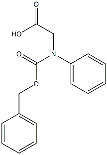 N-CBZ-D-苯甘氨酸 结构式