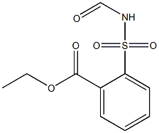 2-(甲酰基氨基磺酰基)苯甲酸乙酯 结构式