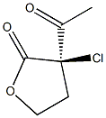 2-乙酰基-2-氯-R-丁内酯 结构式