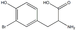 3-溴-DL-酪氨酸 结构式