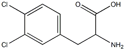 3,4-二氯-DL-苯丙氨酸 结构式