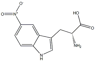 5-硝基-D-色氨酸 结构式