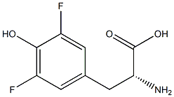 3,5-二氟-D-酪氨酸 结构式