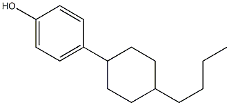 4-(4-丁基环己基)苯酚 结构式