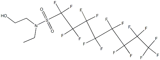 N-乙基,N-羟乙基全氟辛基磺酰胺 结构式