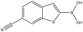 6-氰基-苯并噻吩-2-硼酸 结构式