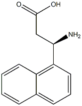 R-3-氨基-3-(1-萘基)丙酸 结构式