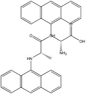 3-(9-蒽基)-D-丙氨酸 结构式