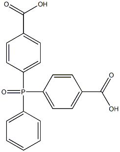 双(对羧苯基)苯基氧化膦 结构式