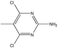 5-甲基-4,6-二氯-2-氨基嘧啶 结构式