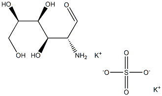 硫酸氨基葡萄糖钾 结构式