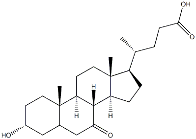 7-氧代-石胆酸 结构式