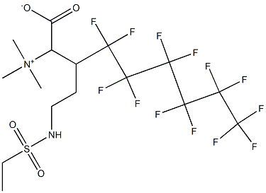 全氟己基乙基磺酰胺丙基甜菜碱 结构式