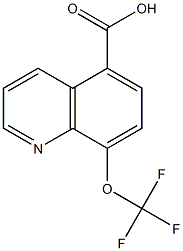 8-(trifluoromethoxy)quinoline-5-carboxylic acid 结构式