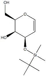 3-O-叔丁基二甲基硅烷基D半乳醛 结构式