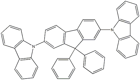 9,9-二苯基-2,7-二咔唑芴 结构式