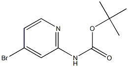 (4-溴吡啶-2-基)氨基甲酸叔丁酯 结构式