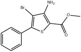 methyl 3-amino-4-bromo-5-phenylthiophene-2-carboxylate 结构式