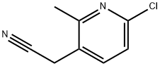 2-(6-chloro-2-methylpyridin-3-yl)acetonitrile 结构式
