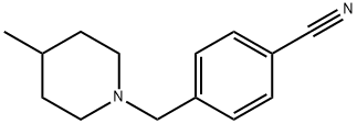 4-[(4-METHYLPIPERIDIN-1-YL)METHYL]BENZONITRILE 结构式
