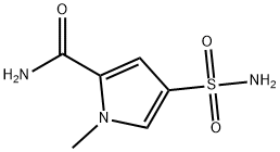 1-甲基-4-磺酰胺基-1H-吡咯-2-甲酰胺 结构式
