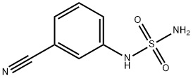 N-(3-氰基苯基)氨基磺酰胺 结构式