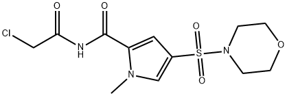 N-(2-氯乙基)-1-甲基-4-(吗啉-4-磺酰基)-1H-吡咯-2-甲酰胺 结构式