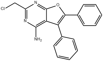 2-(氯甲基)-5,6-二苯基呋喃[2,3-D]嘧啶-4-胺 结构式